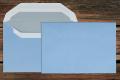 [10242] Kuvertierhüllen 120x176 mm Nassklebend Blau 80 g/qm